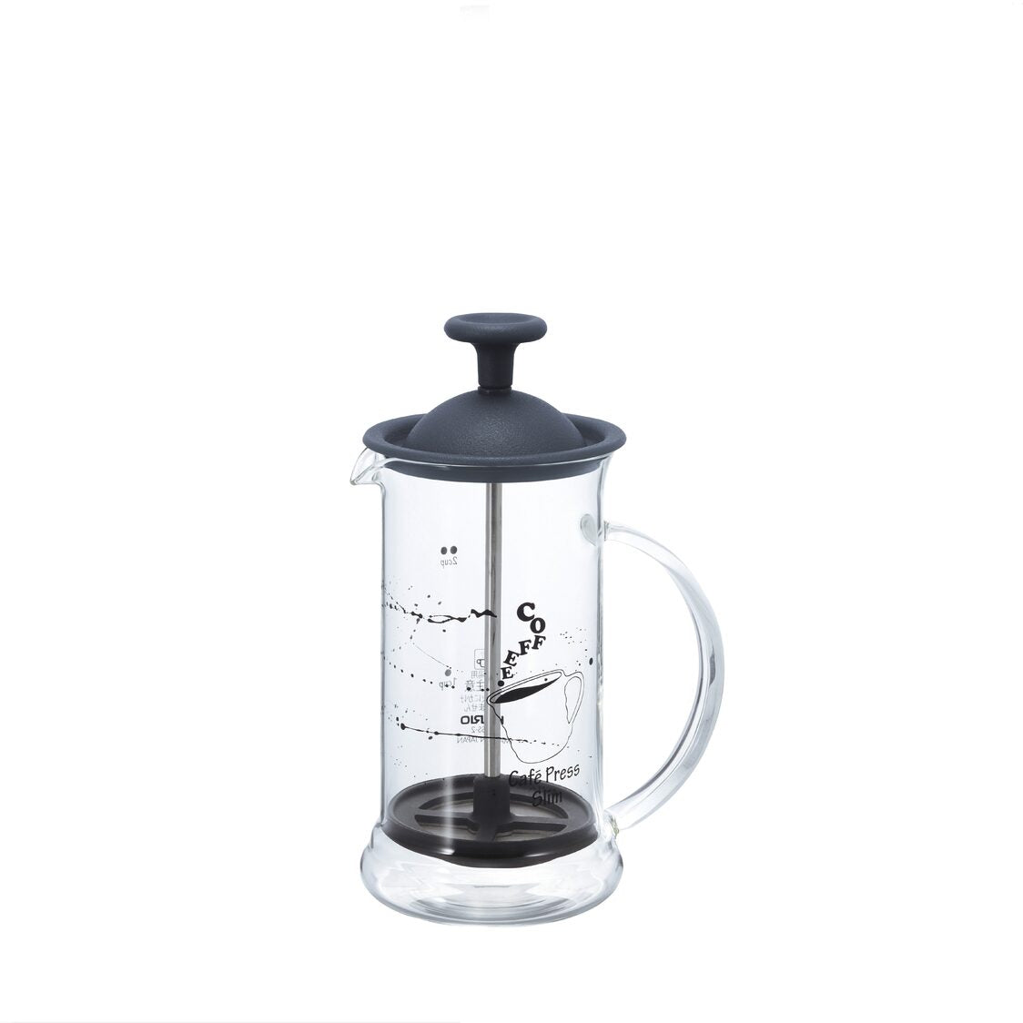 HARIO Coffee Press "Slim" 240ml - Transparent Black (CPSS-2TB)