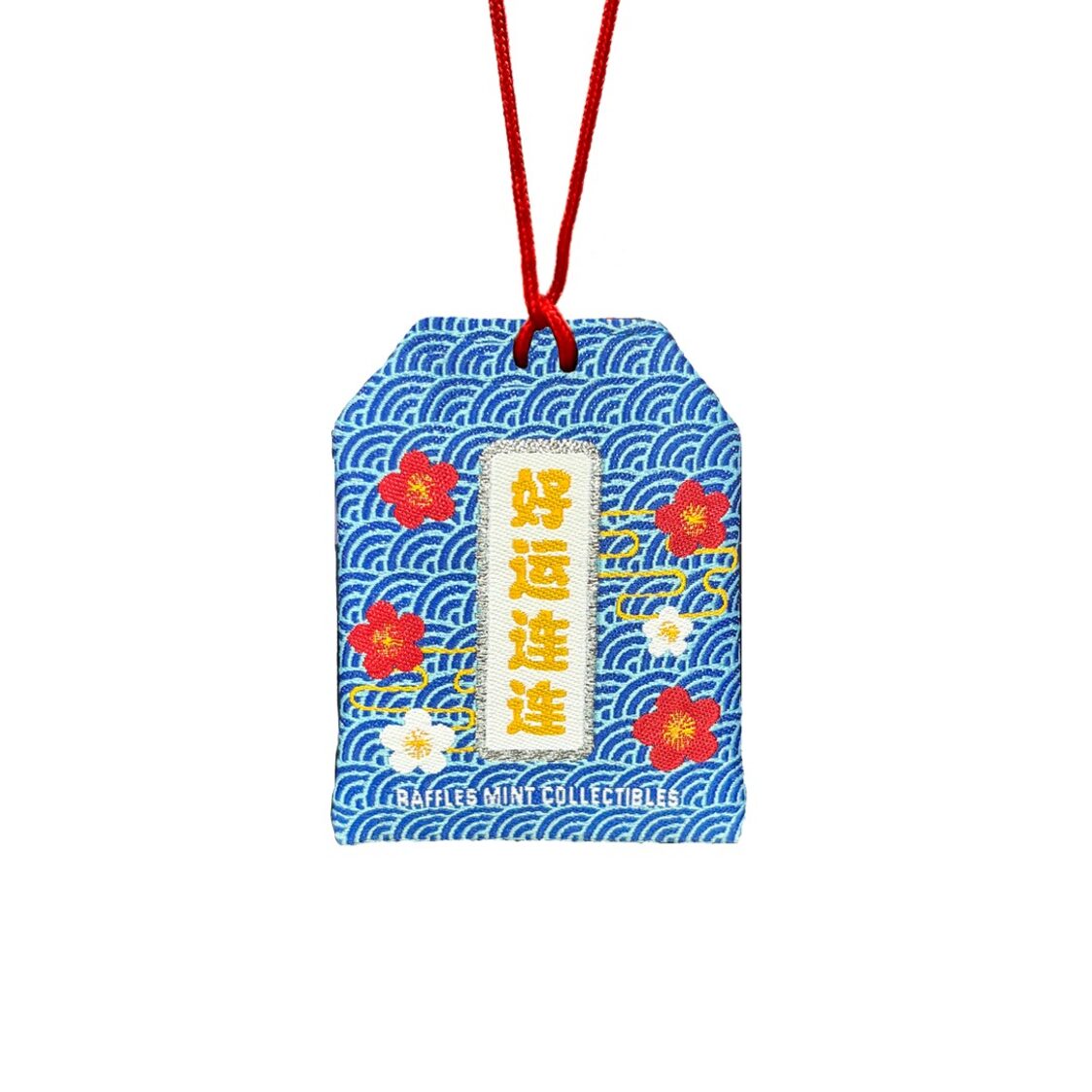 The Singapore Mint Peanuts Snoopy Standing Gold Foil Blue Charm Bag