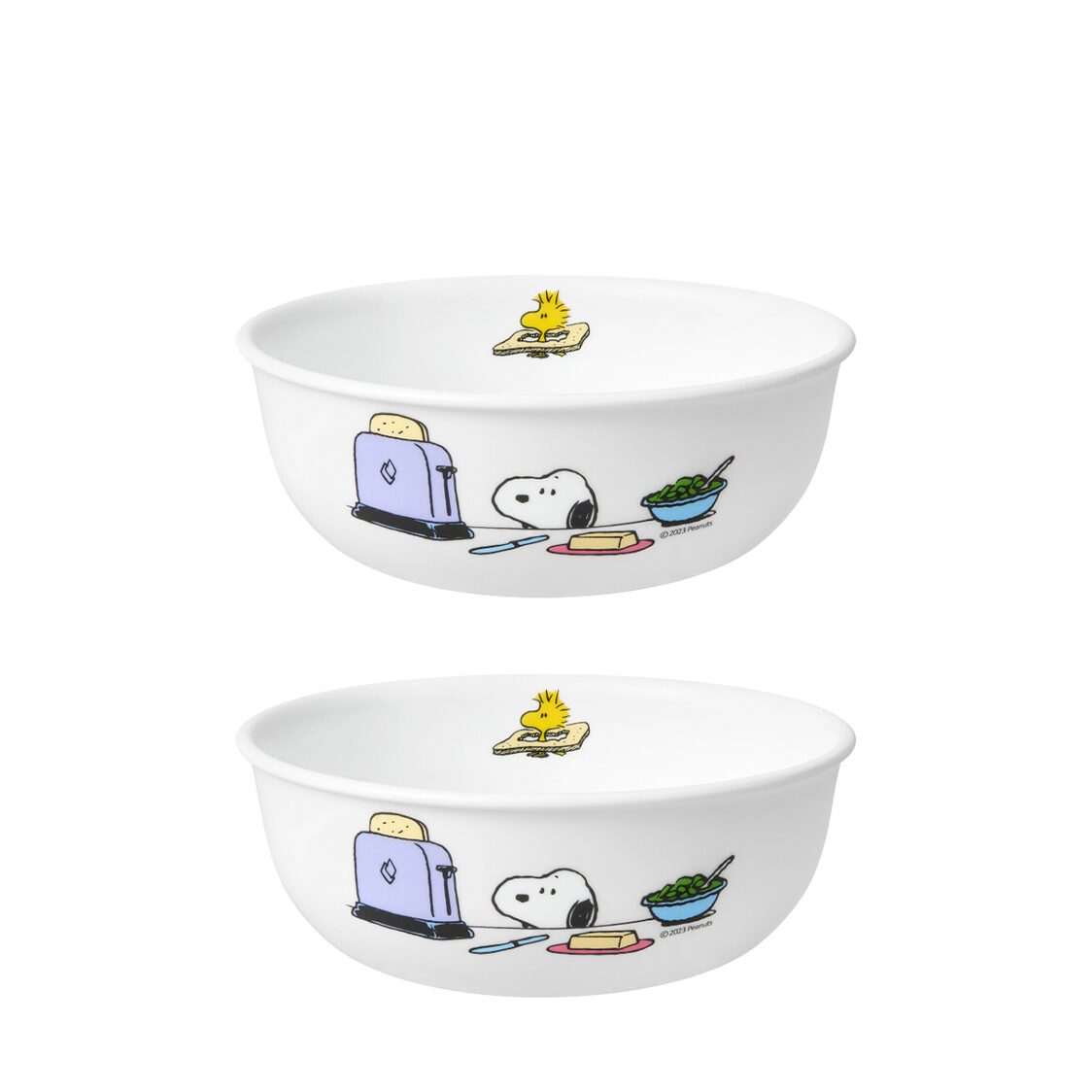 Corelle 2pc 473ml International Soup Bowl - Snoopy Brunch (#416)