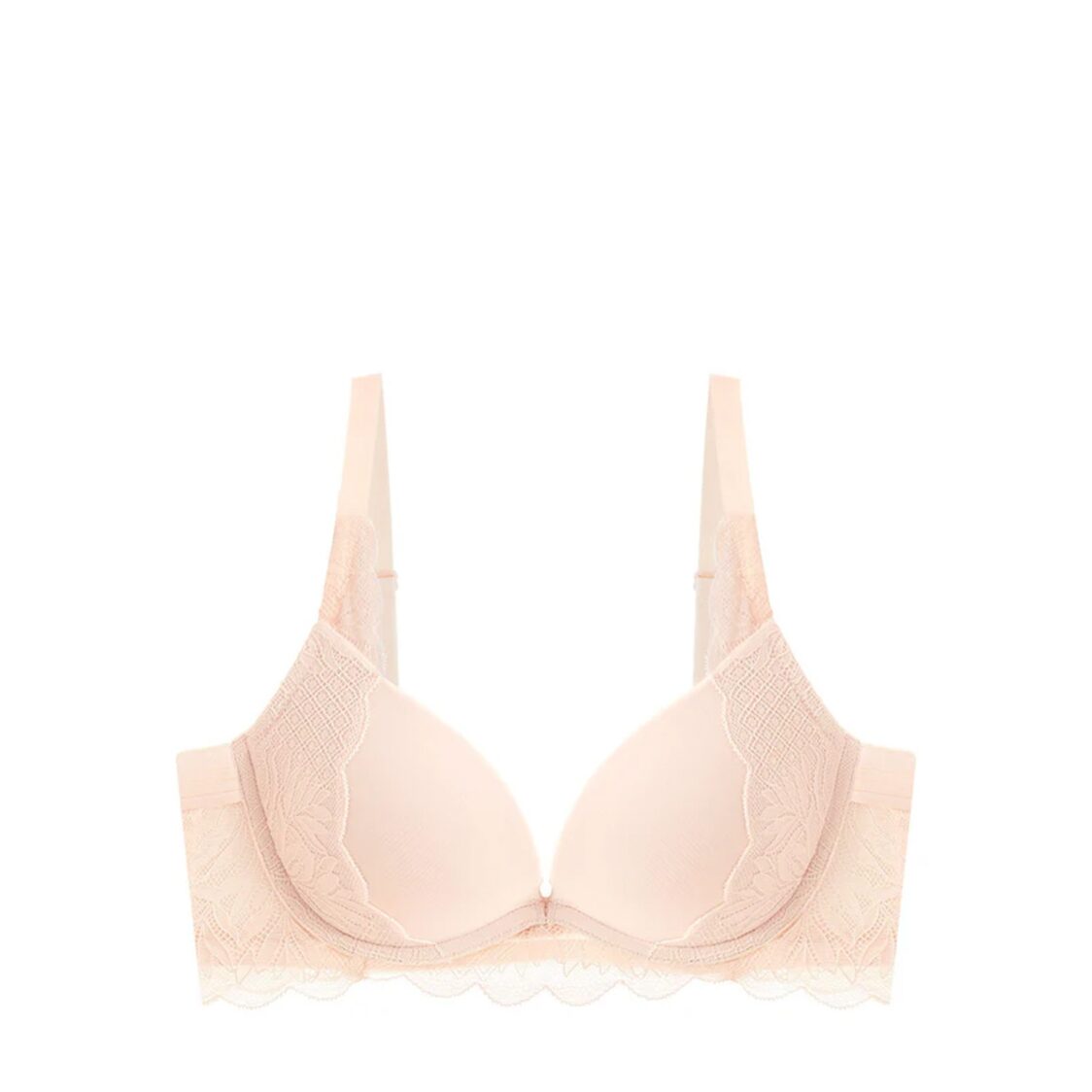 Triumph Tri-Air Lite Wired Push Up Deep V Bra Fresh Powder
