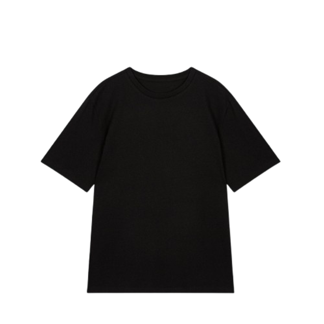 Jaju Women Smart Cotton Loose Fit Short Sleeve Lounge T-Shirt Black