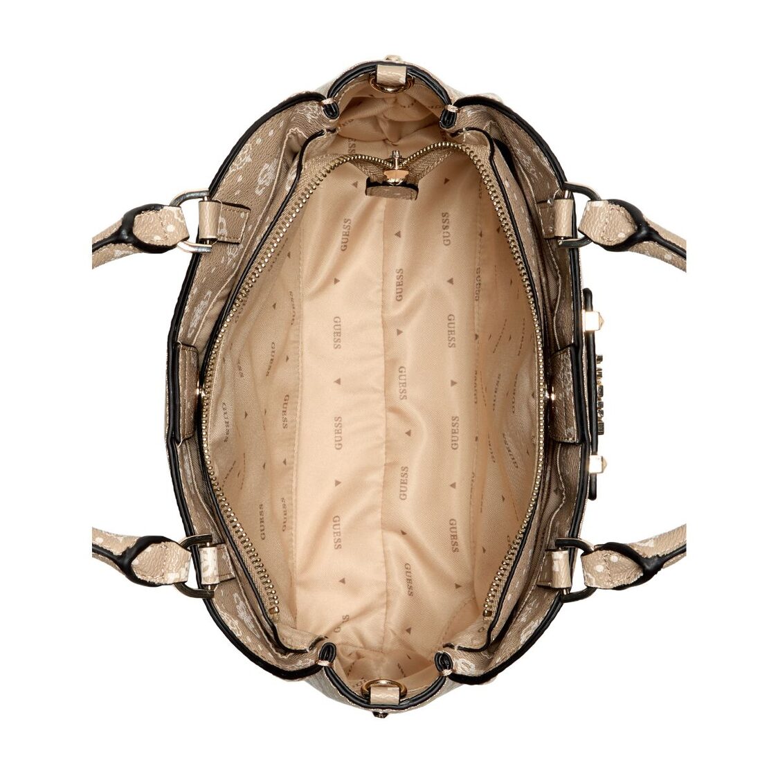 Guess Silia Girlfriend Satchel - Biscotti Logo