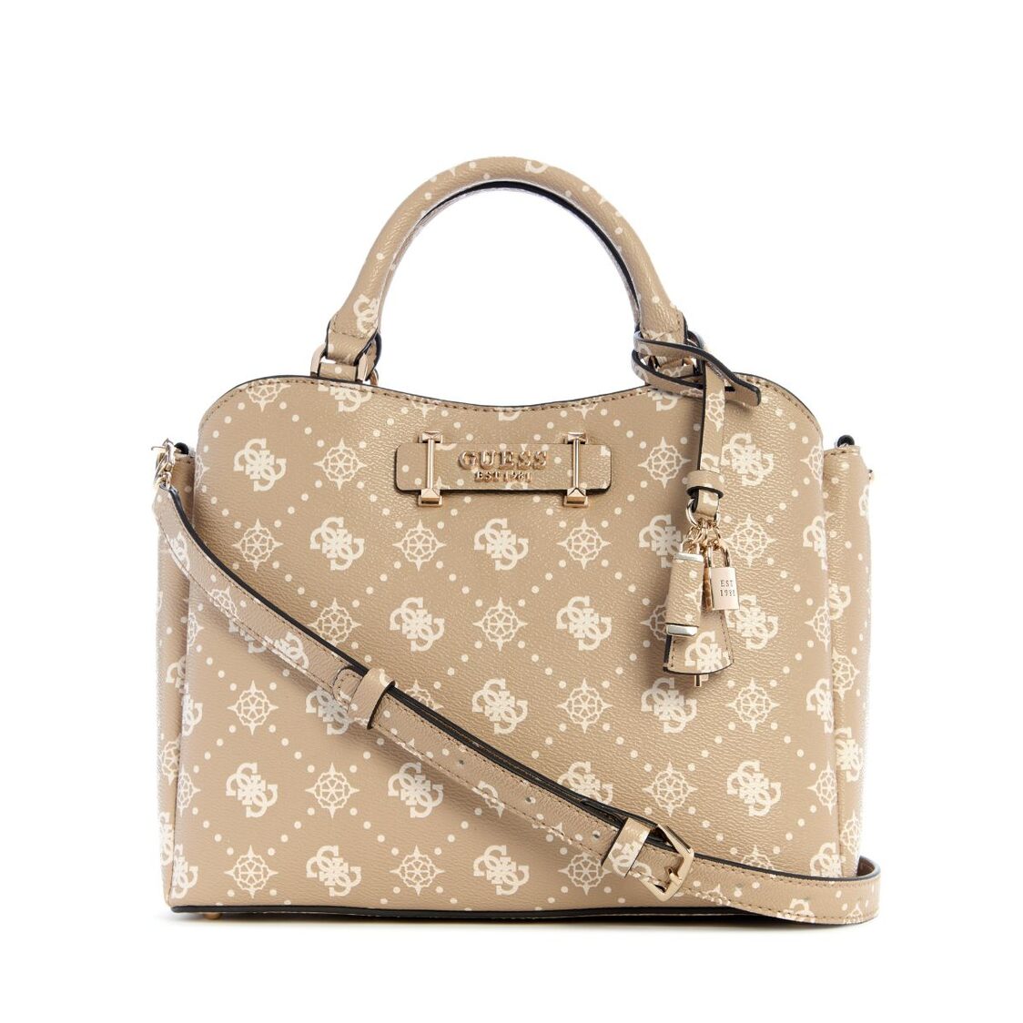 Guess Silia Girlfriend Satchel - Biscotti Logo