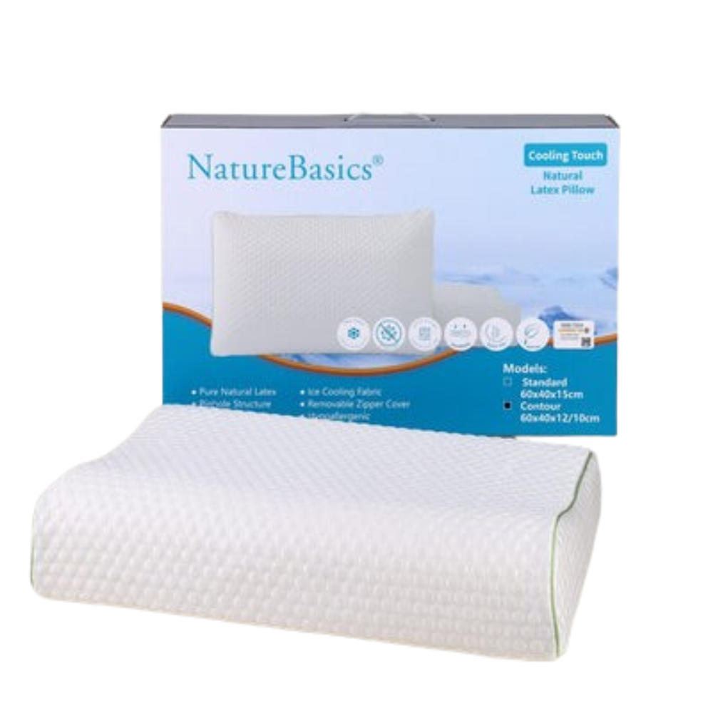 Nature Basics Cooling Touch Latex Contour Pillow