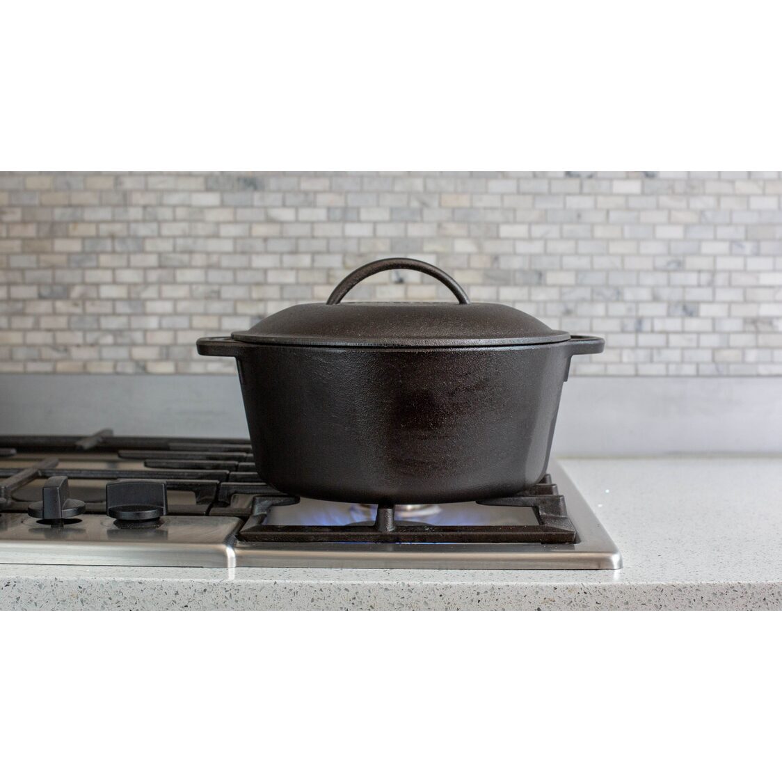 Lodge Seasoned Cast Iron Dutch Oven 5 Quart / 10 Inch (25cm)