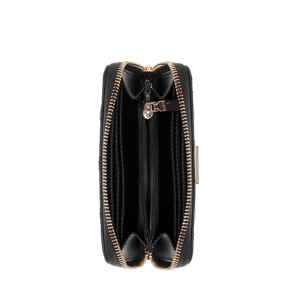 Guess Zaria Slg Medium Zip Around - Black