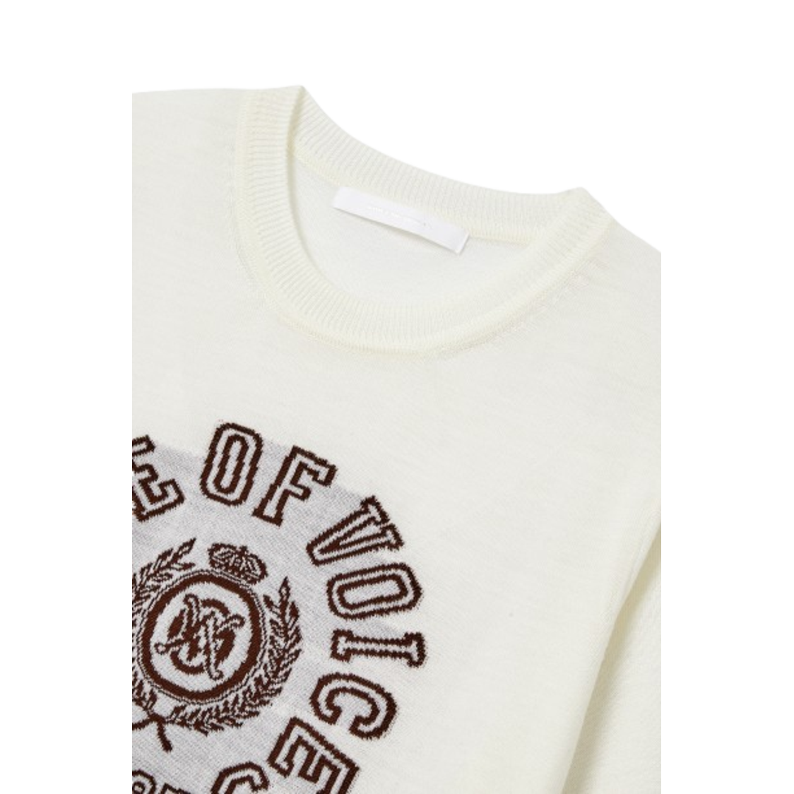 Voice Of Voices Logo Detail Half Sleeve Knit