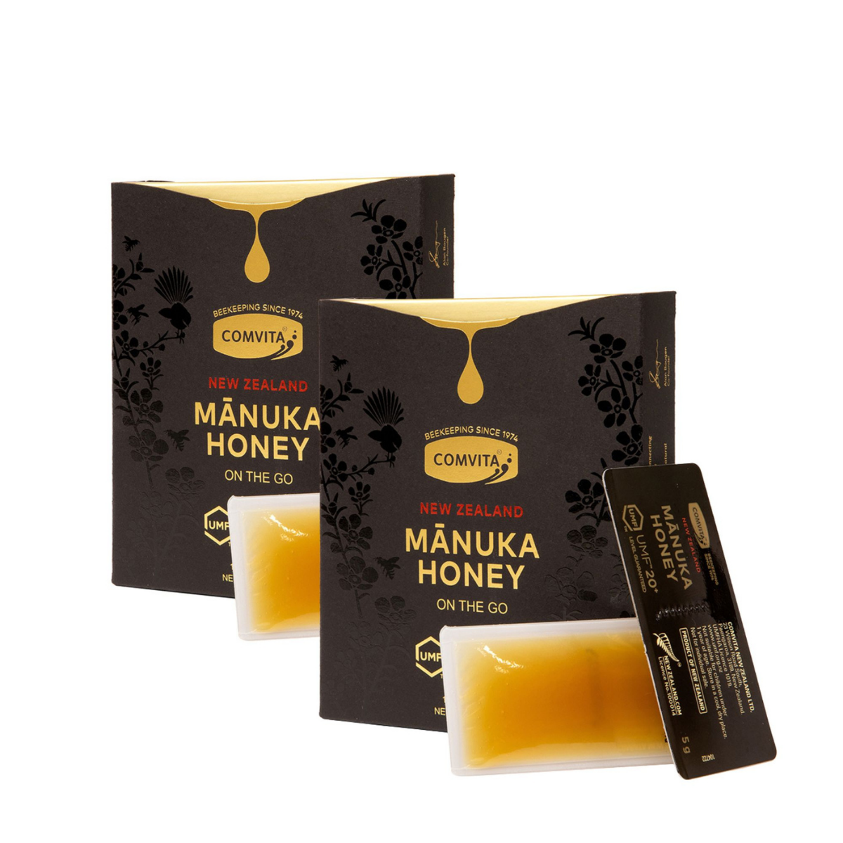 Comvita UMF™ 20+ Manuka Honey Snap Packs 12 Sachets (2 Boxes)