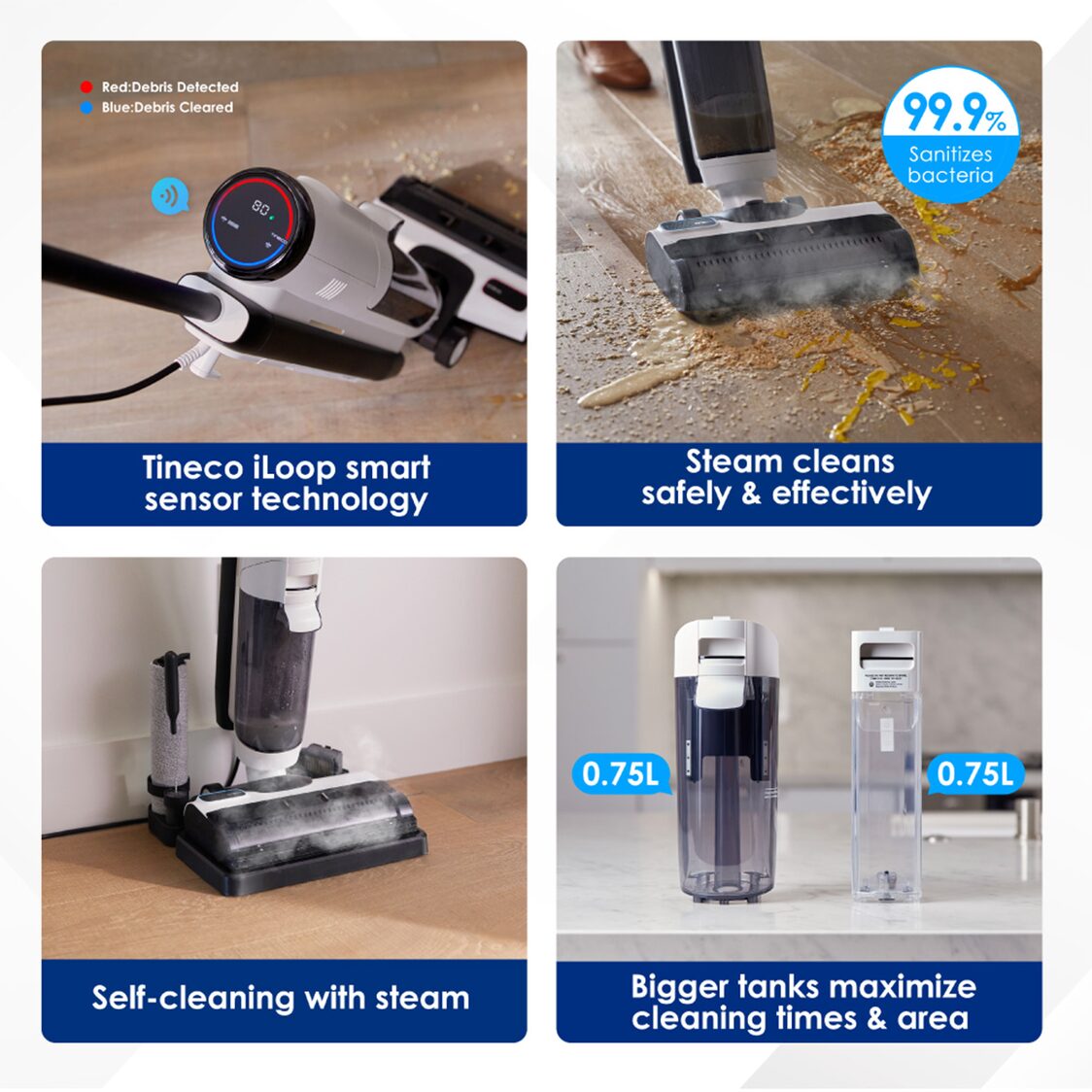 Tineco S5 Steam Smart Cordless Vacuum & Washer - Black