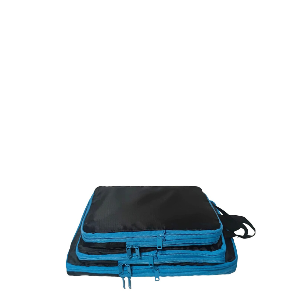M Collection Compression Bag - Black Blue (3pc)
