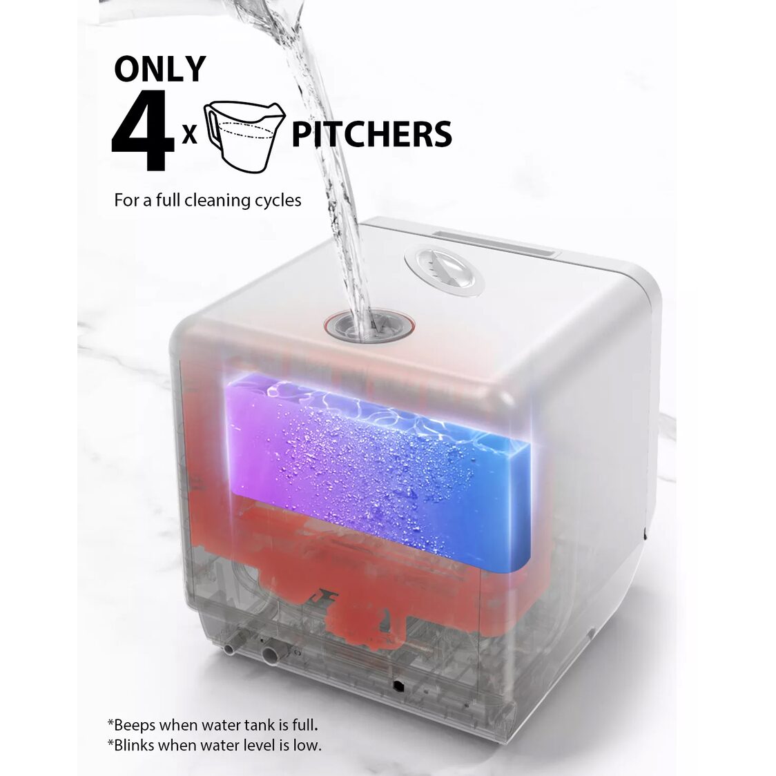 Toshiba 5L Portable Dishwasher (DWS-22ASG K)