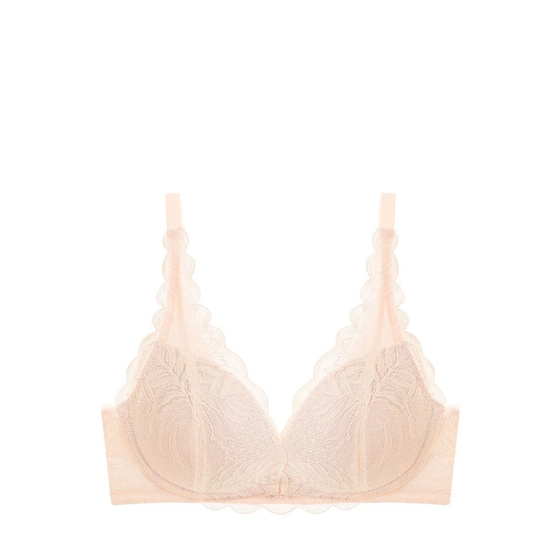 Triumph Tri-Air Lite Non Wired Push Up Deep V Bra Fresh Powder