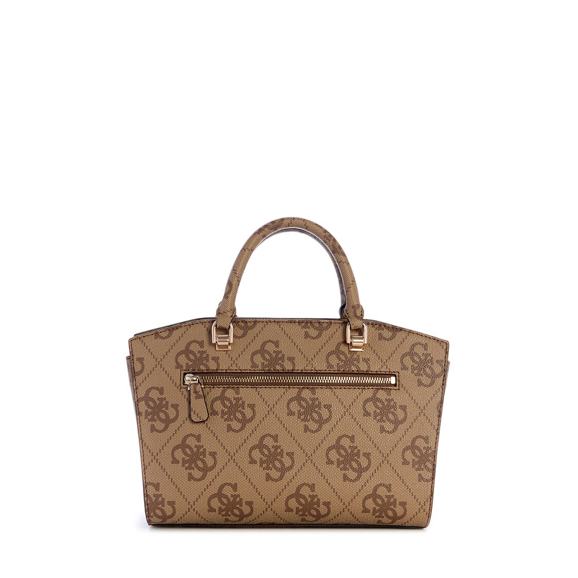 Guess Queensland Luxury Satchel - Latte Logo