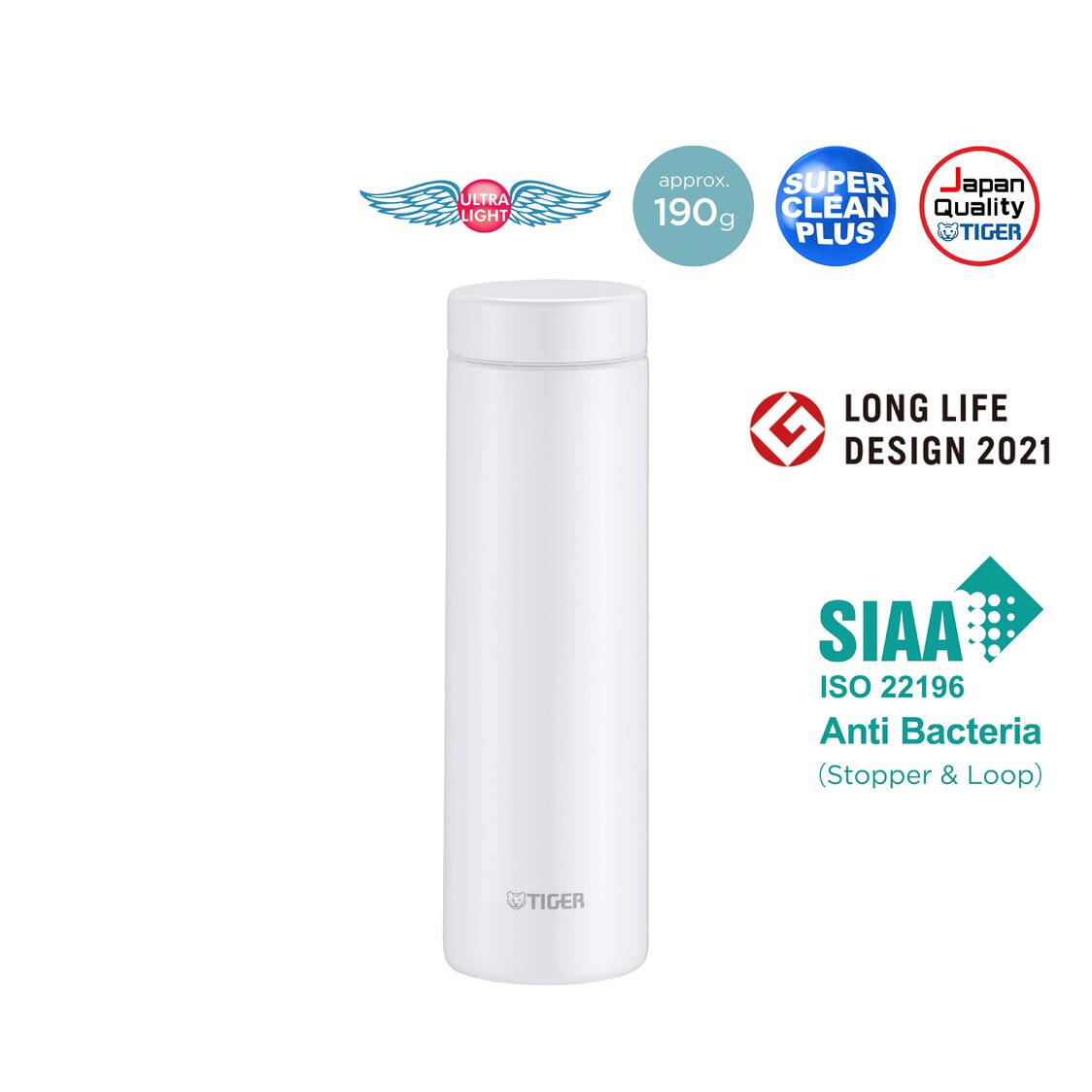 Tiger Anti-Bacteria Double Stainless Steel Thermal Mug 500ml (MMZ-K050)