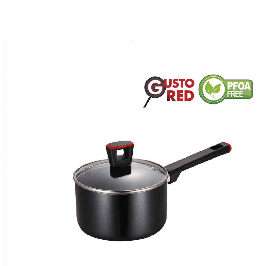 ASD Gusto Red Non-Stick Saucepan 16cm (HP8916-RD)
