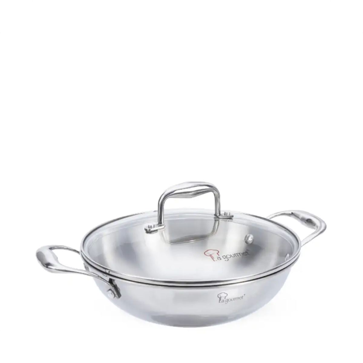 La Gourmet Elite 24cm 5ply S/Steel Wok 2.4L LGWK430465