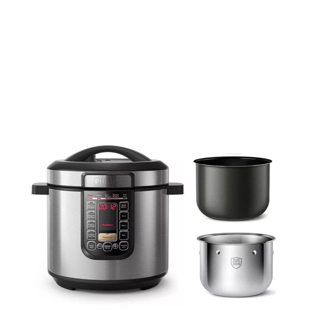 Philips Viva 6L All in One Multi Cooker With S/Steel Inner Pot (HD2237/73)