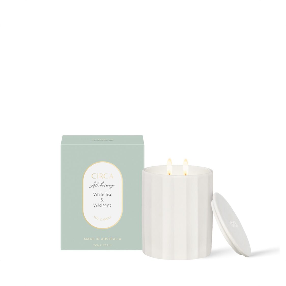 Circa Soy Candle 350g - White Tea & Wild Mint (Alchemy)