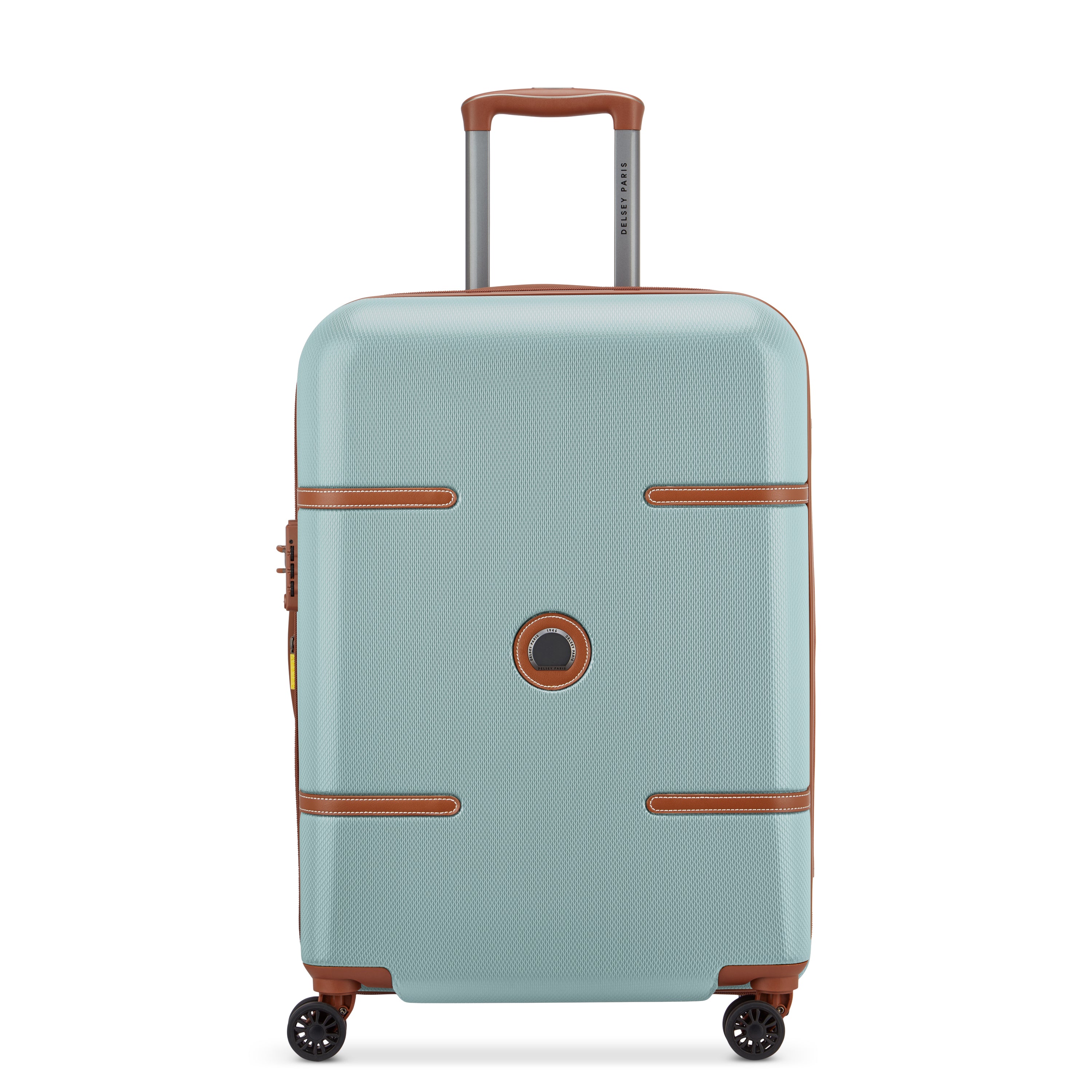 Delsey Paris Odette 4 Double Wheels Expandable Trolley Case with Anti-thef Zipper - Light Green