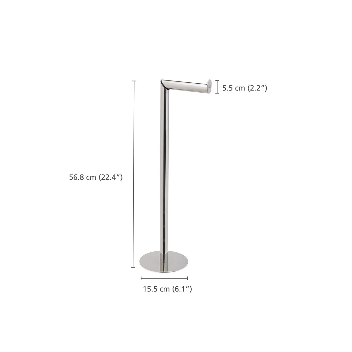 Joseph-Joseph EasyStore Luxe 2-in-1 Stainless-steel Toilet Roll Stand