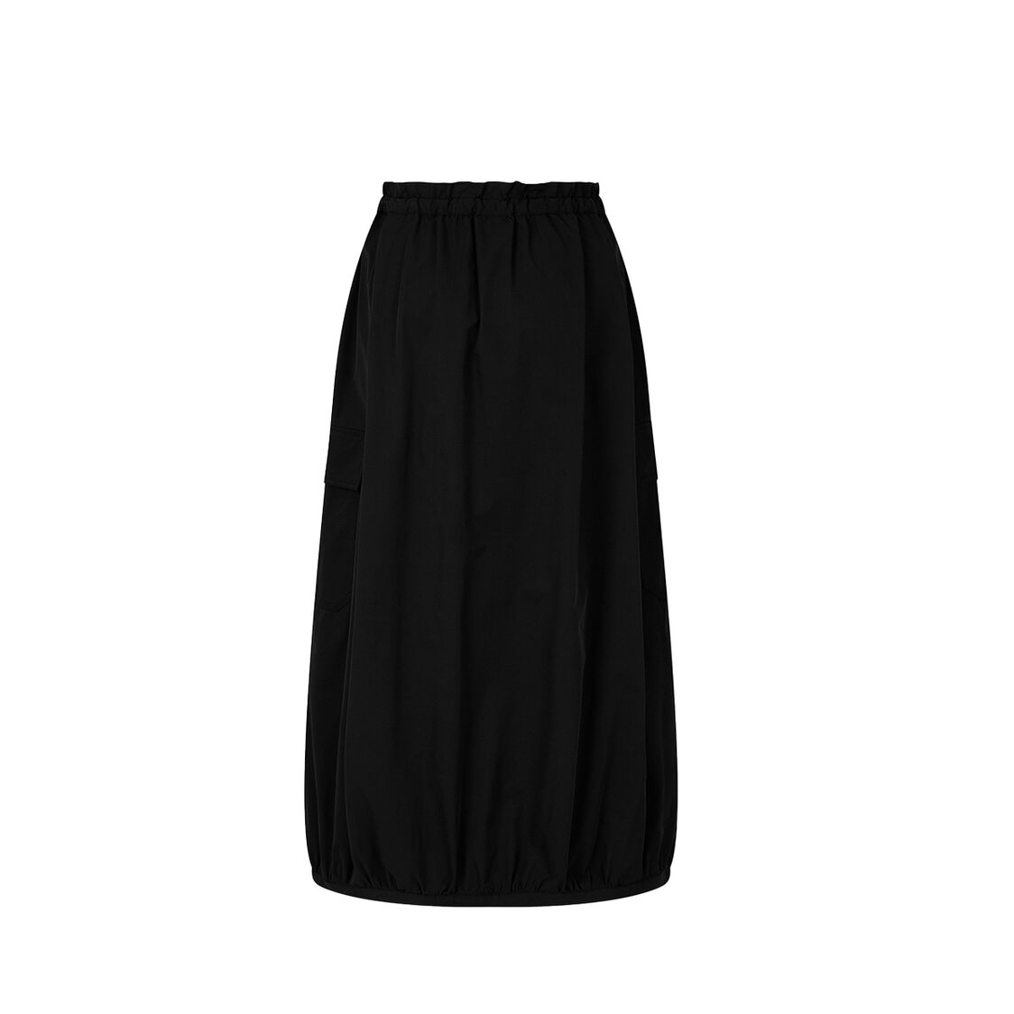 Studio Tomboy Poly Banding Long Skirt Black