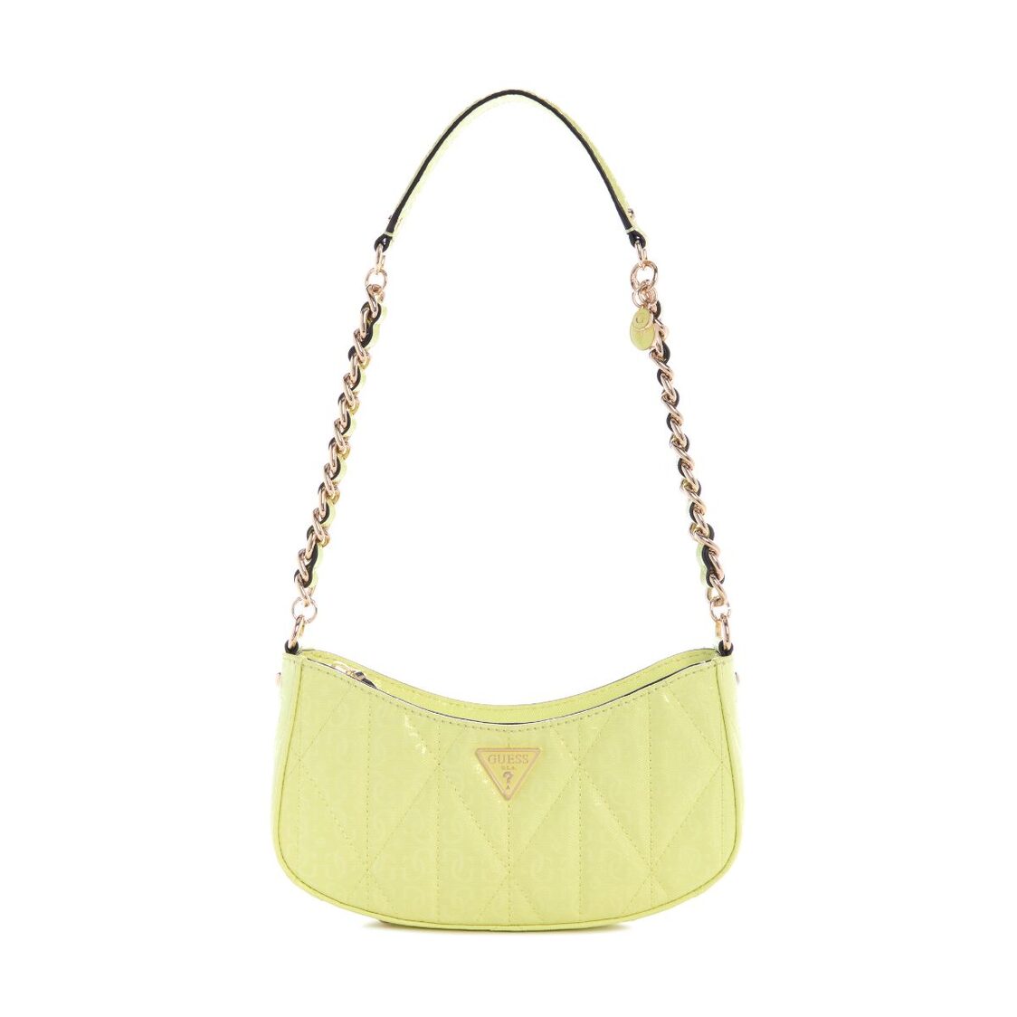 Guess Aldina Top Zip Shoulder Bag - Citrine