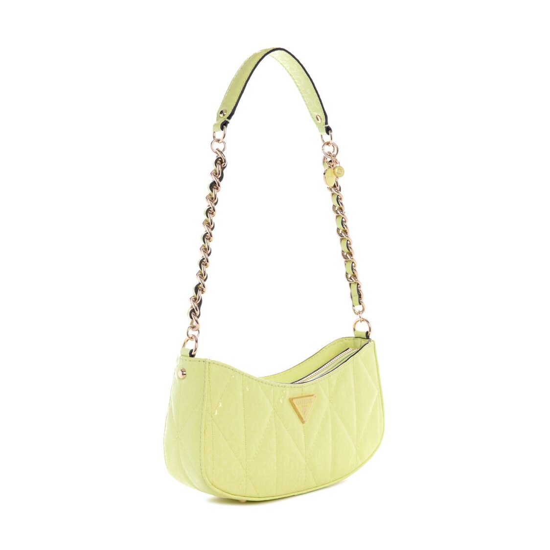 Guess Aldina Top Zip Shoulder Bag - Citrine