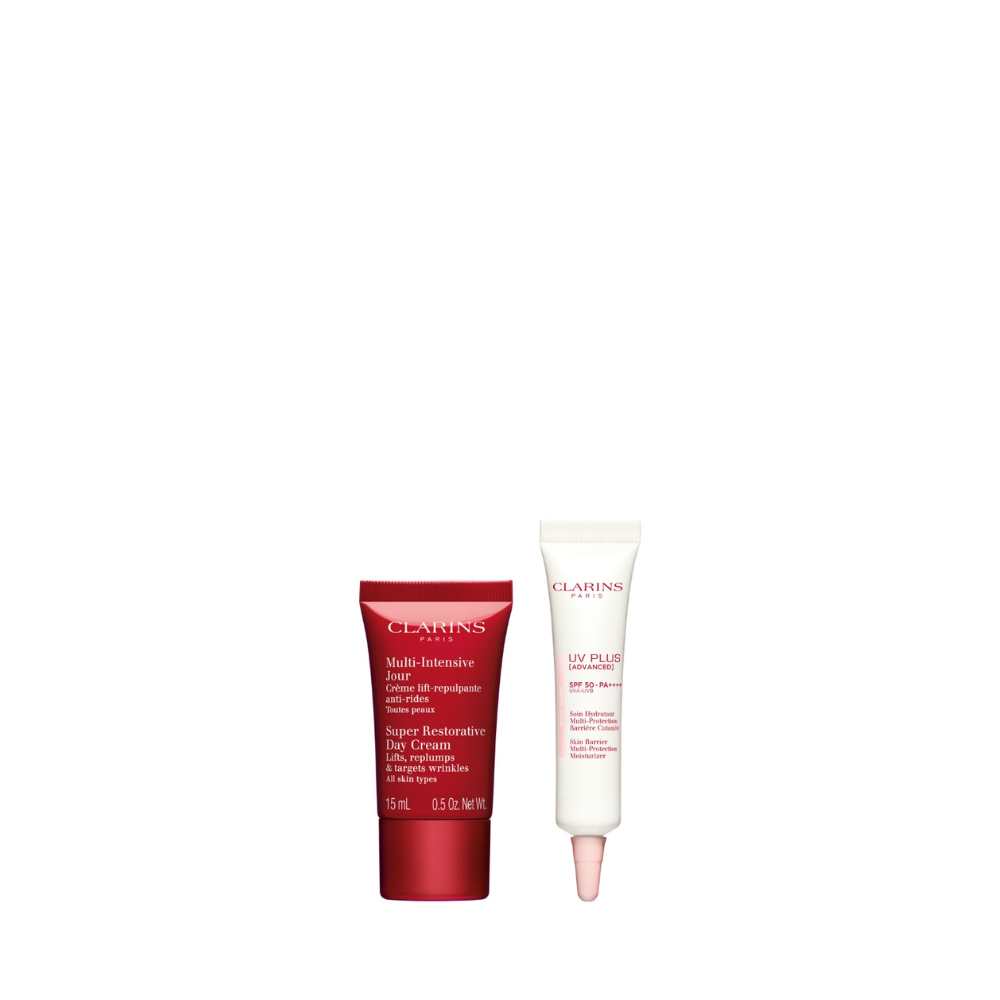 Receive additional 2pc gift (Worth $101) with $300 nett spend on Clarins (Gift with Purchase)
