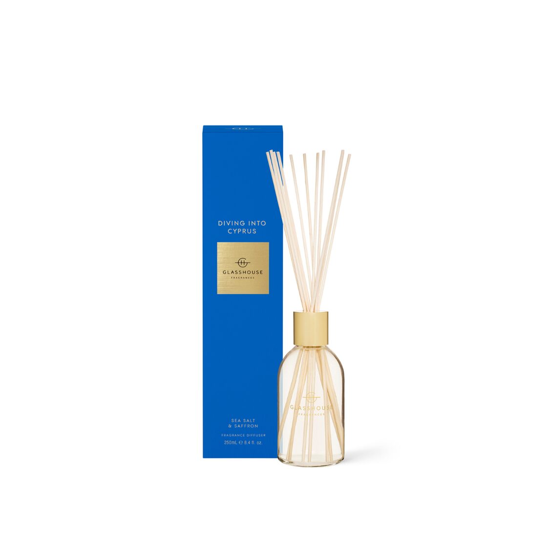Glasshouse Fragrances Diffuser 250ml - Diving into Cyprus