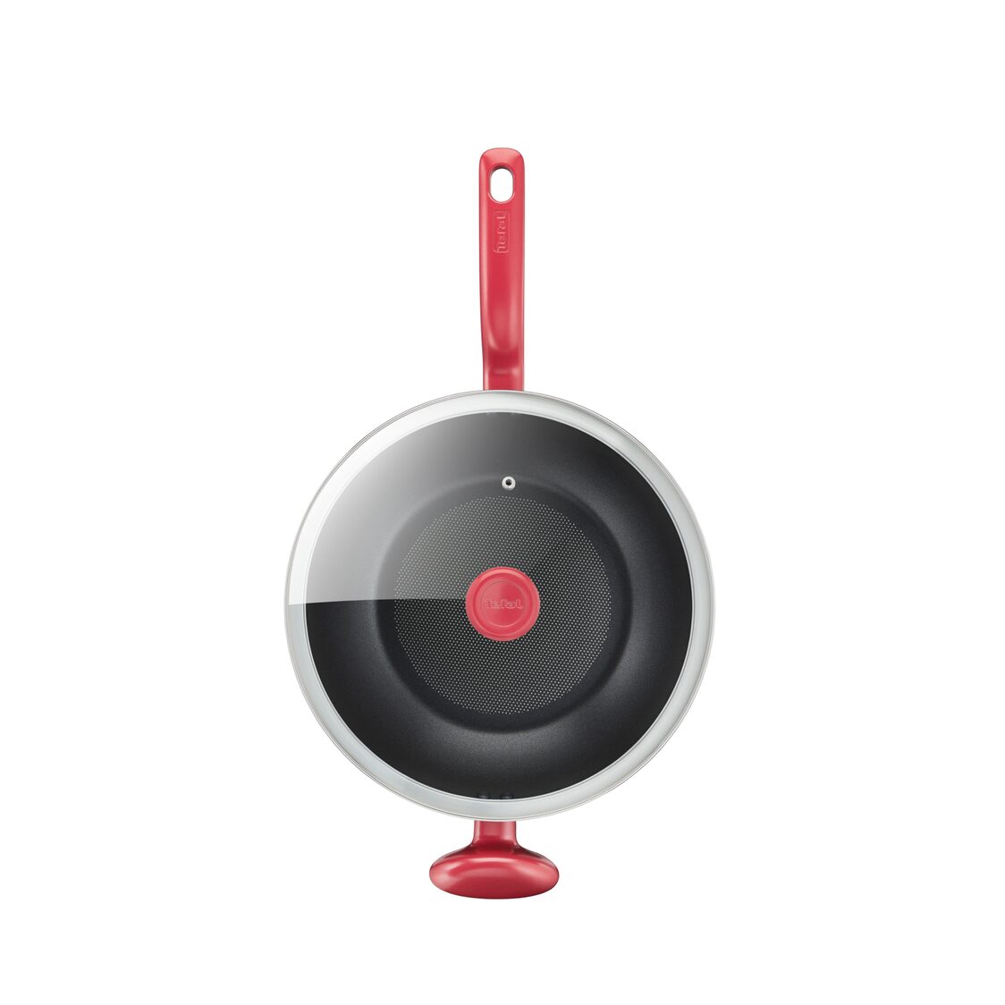 Tefal So Chef 30cm Premium Induction Wok Pan with Glass Lid (G13594)