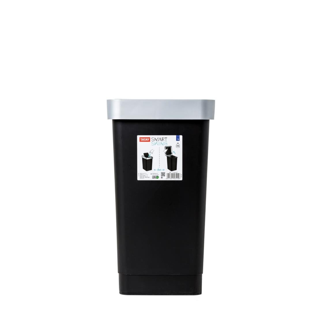 Tatay Swing Dustbin Smart 25L White