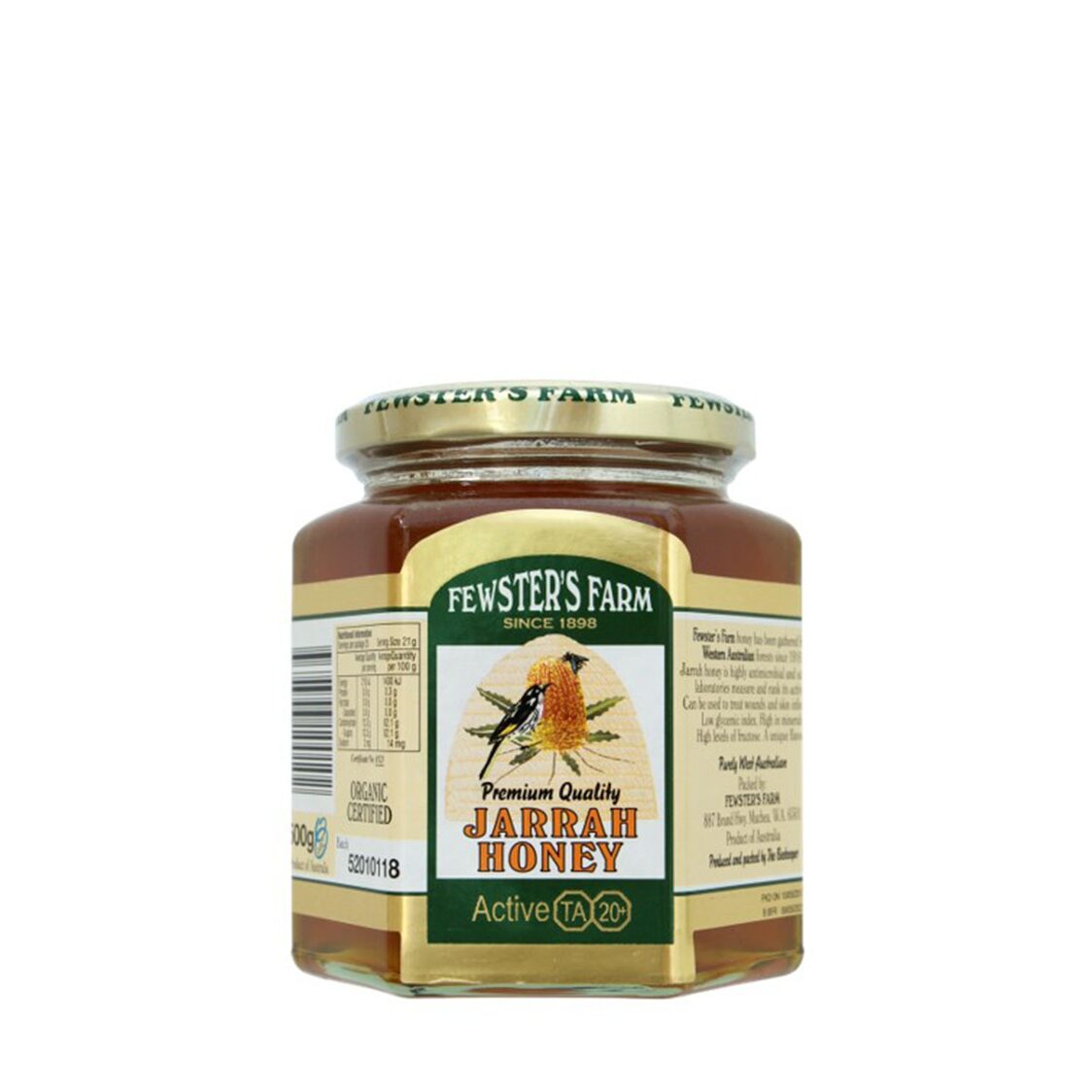 Fewster's Farm Jarrah Honey 20+ (500g)