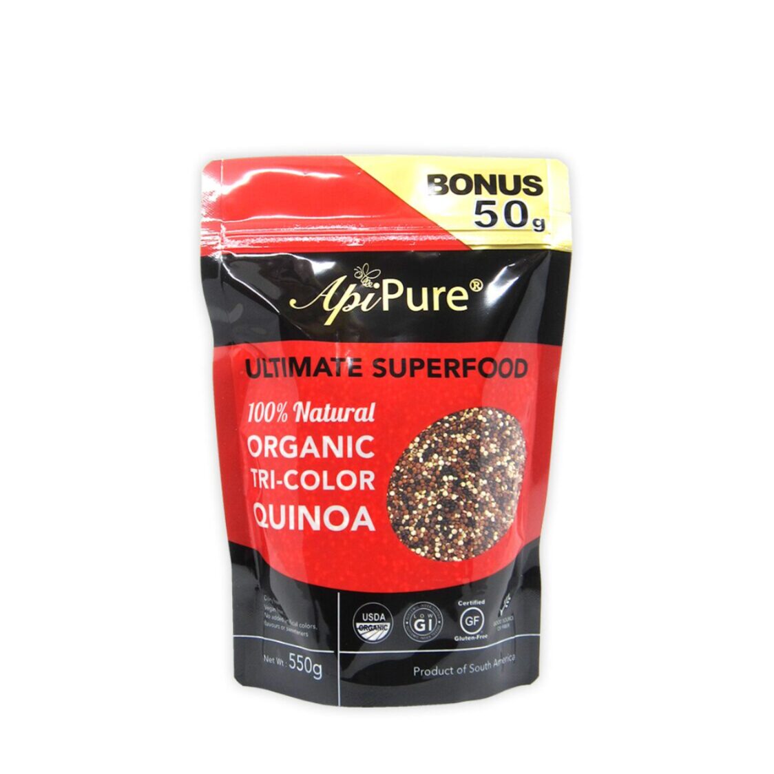 Apipure ®Organic Tricolour Quinoa 550g