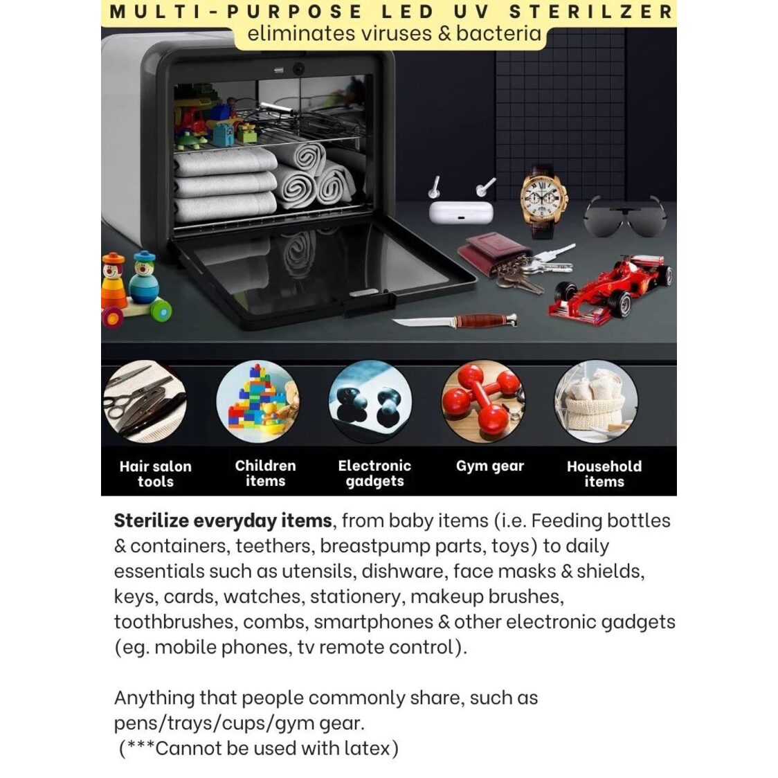 Poled Pixel UV LED Sterilizer Mellow Green