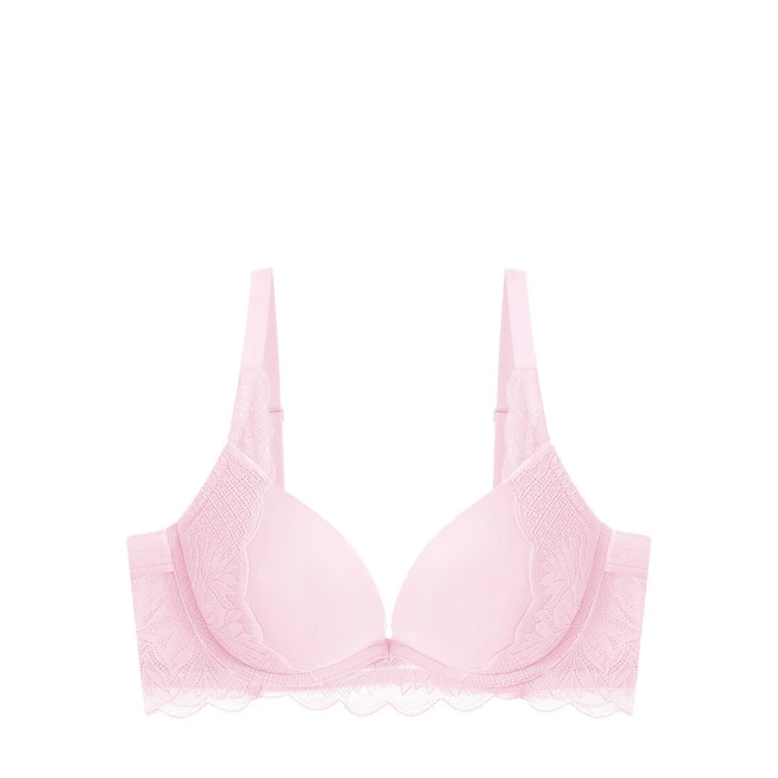Triumph Tri-Air Lite Wired Push Up Deep V Bra Pink Vanilla