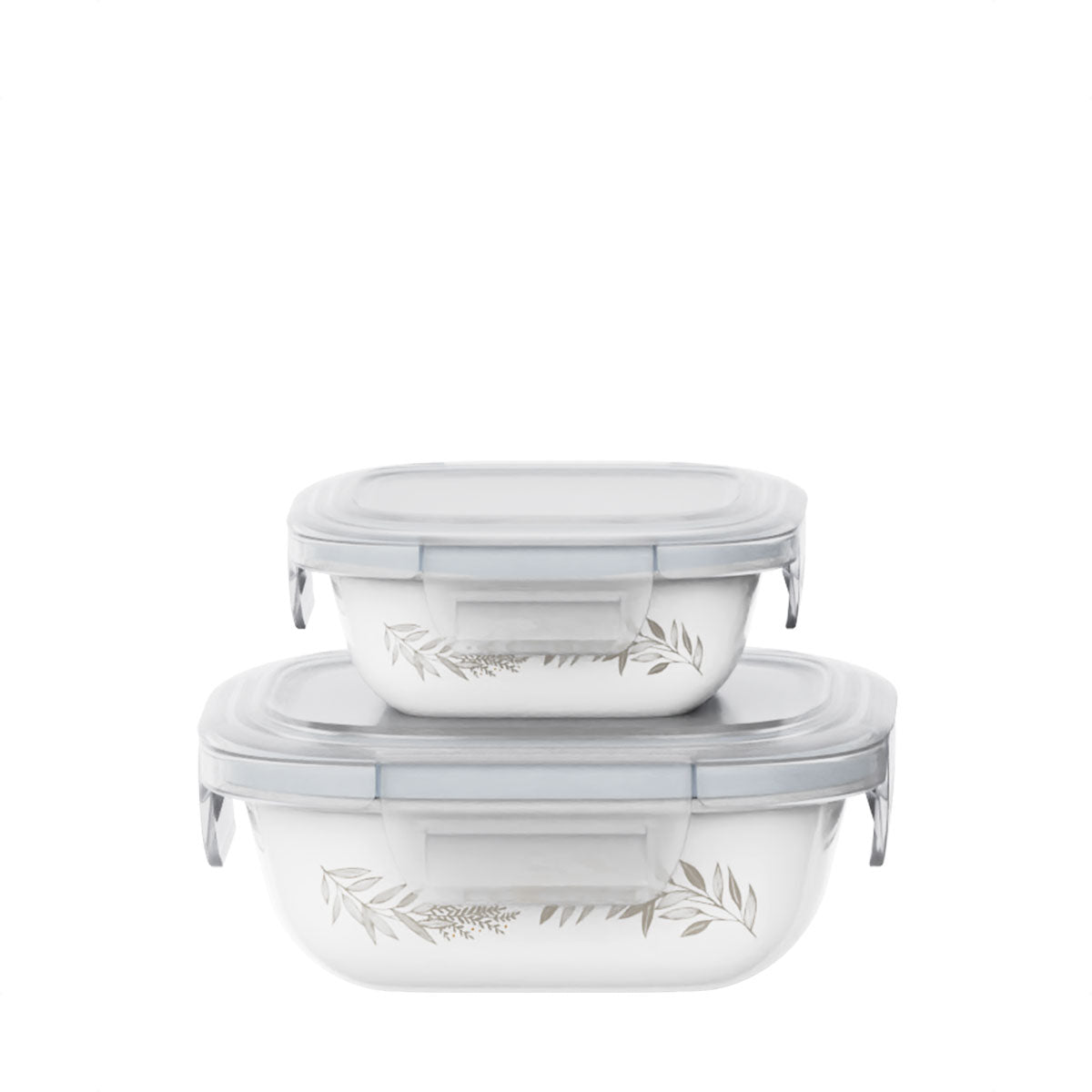 Corelle Coordinates Milkglass Storage Square 2pc Set