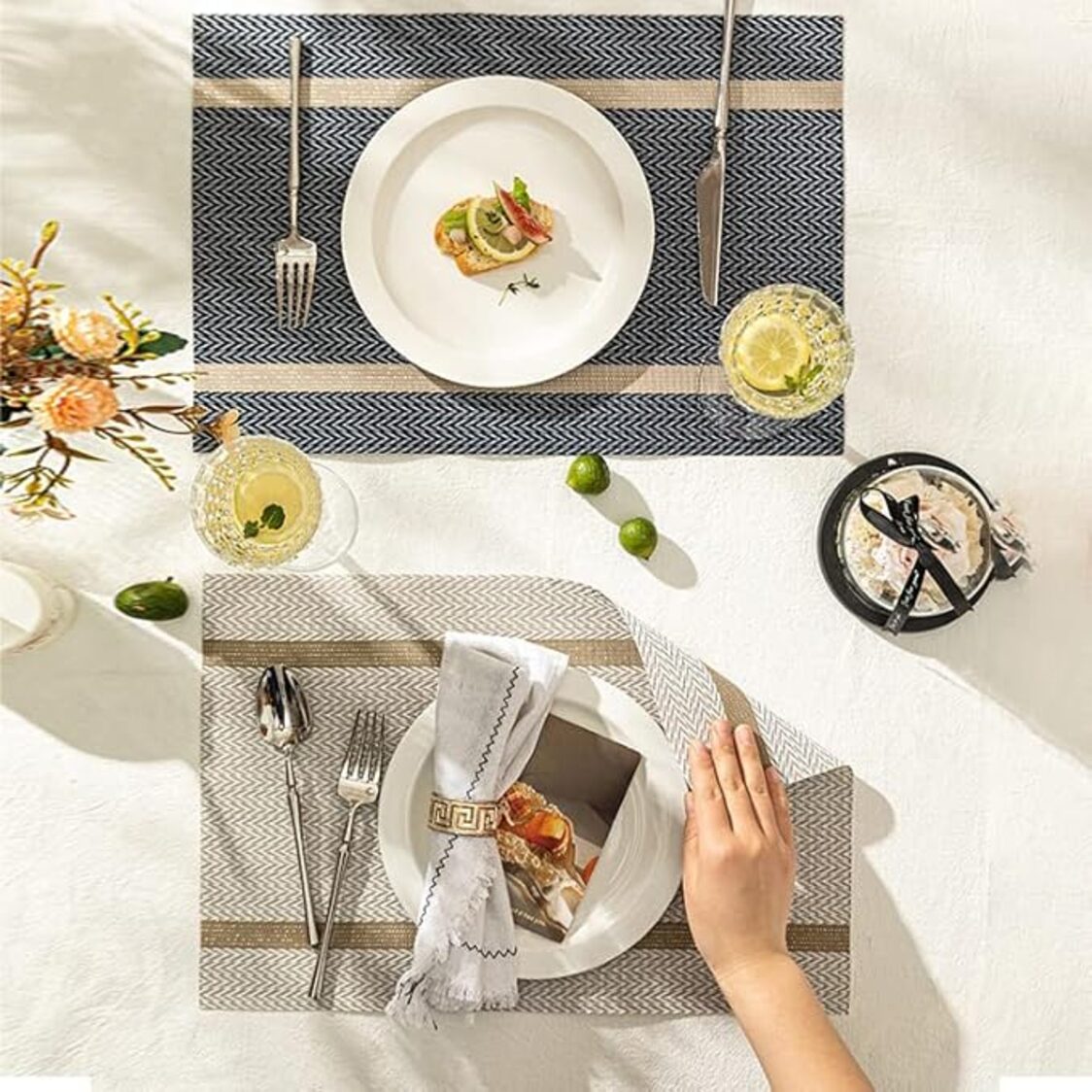 J. Rapee Scroll Placemat Beige