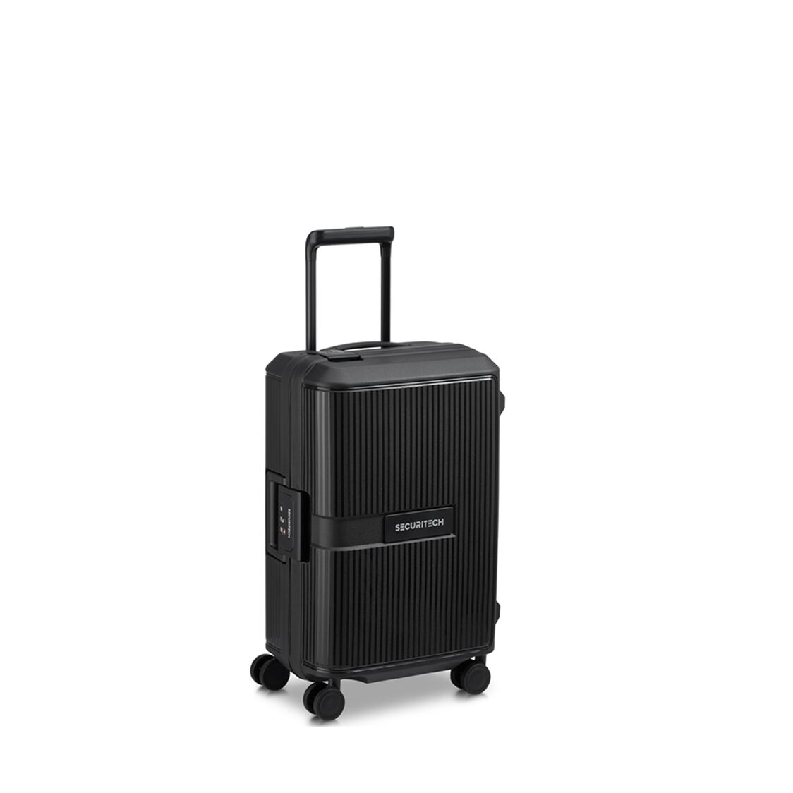 Delsey Paris Stone 4 Double Wheels Trolley Case - Black