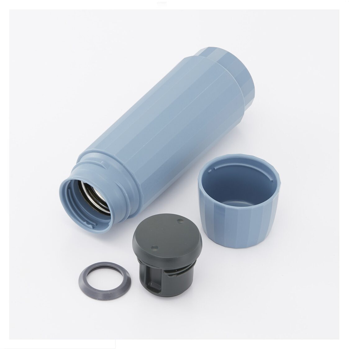 TIGER Double Stainless Steel Bottle 300ml - Smoky Blue (MSK-A030 AS)