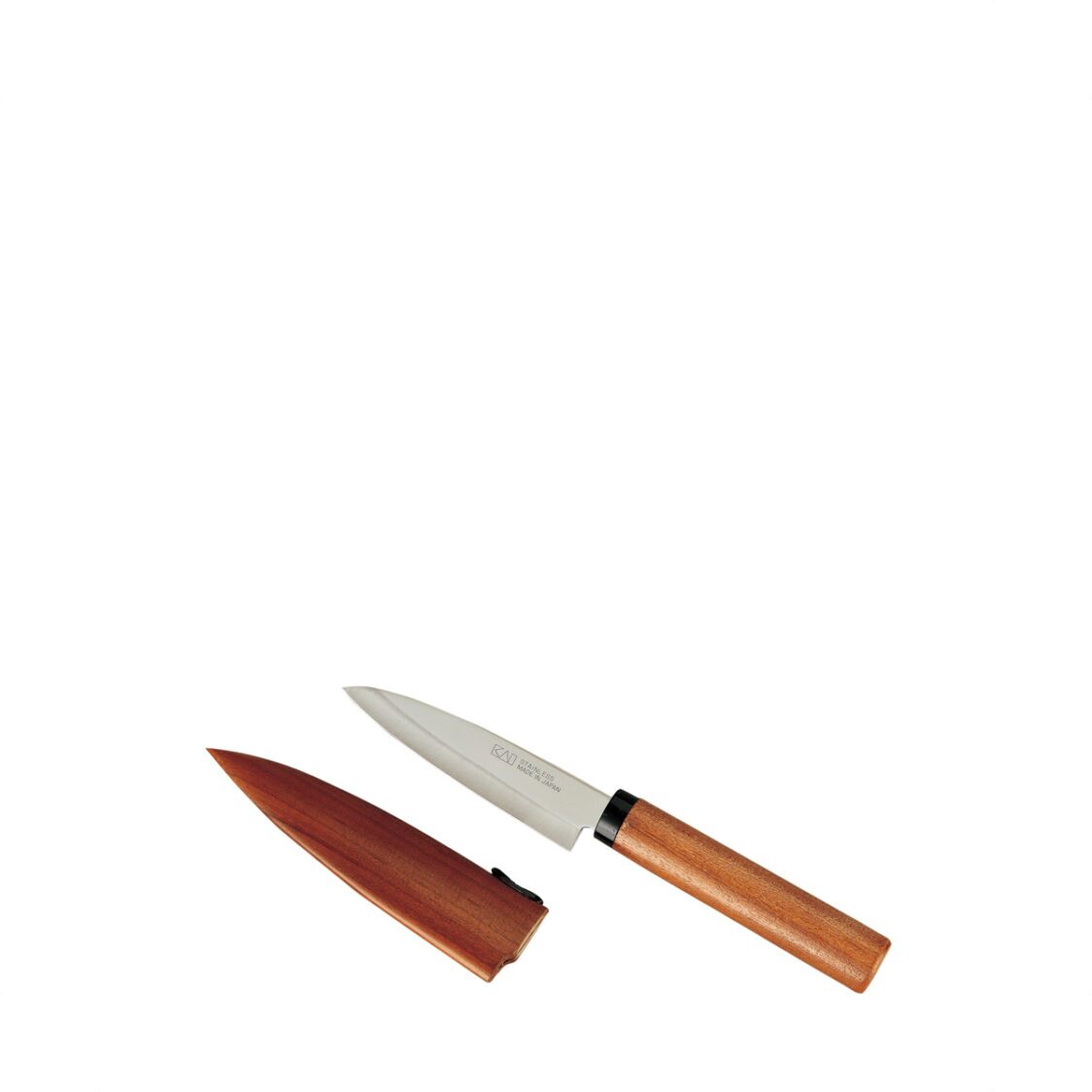 Kai Fruit Knife With Shield - Wooden (Made In Japan) BE-0801