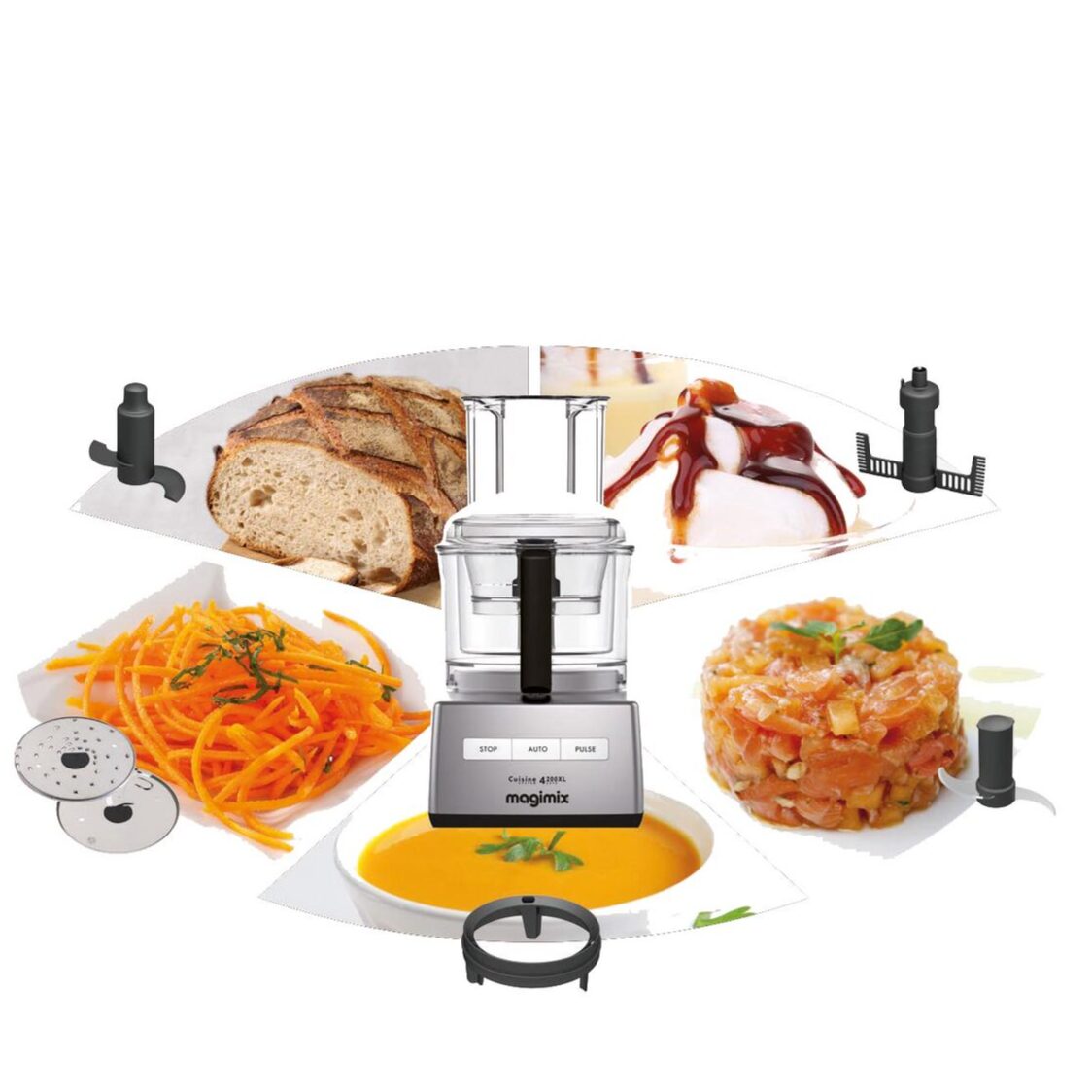 Magimix 4200XL Rouge Multifunction Food Processor MGMX021409