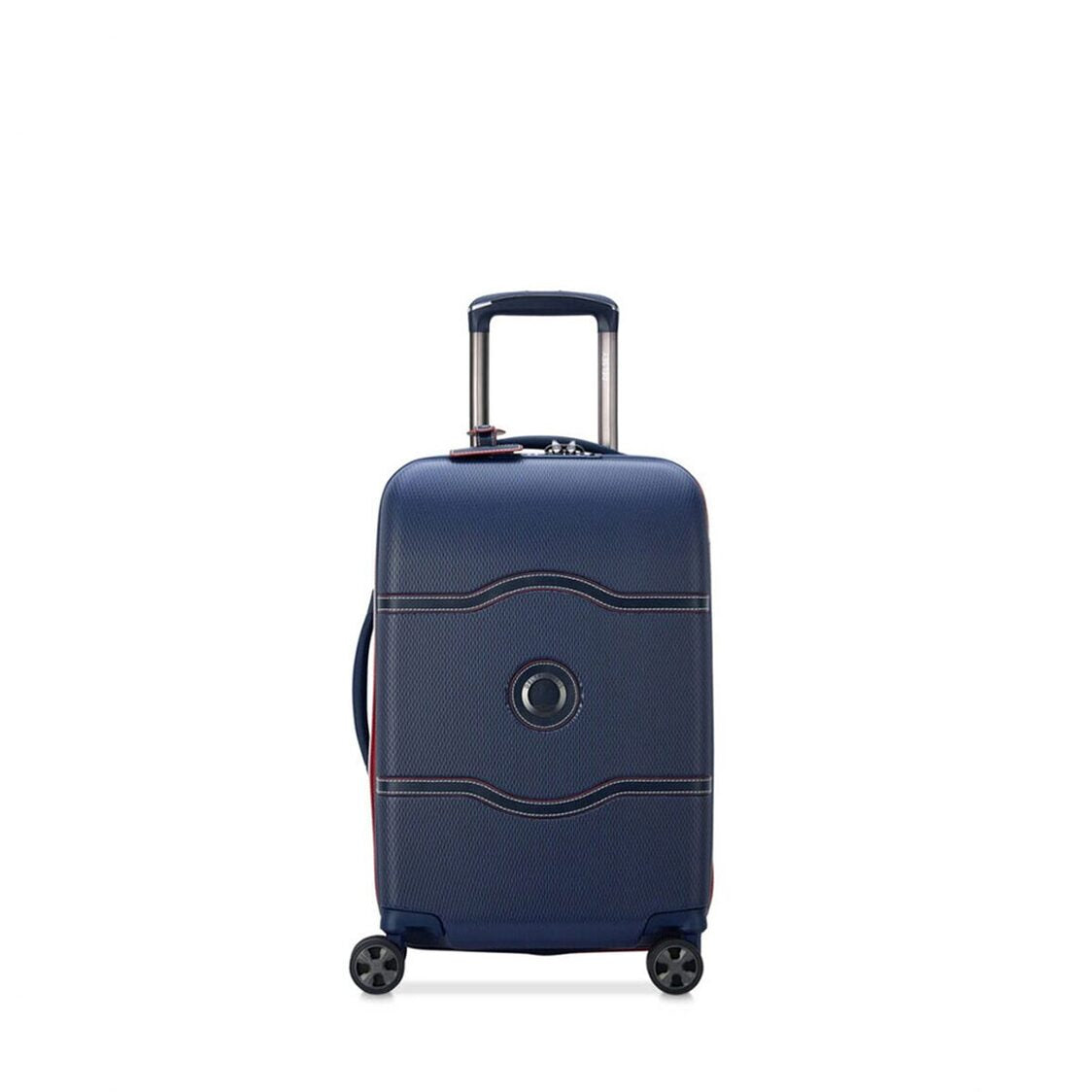Delsey Paris Chatelet Air 2.0 4-Double Wheels Cabin Trolley Luggage Case with Zip Securitech 2 - Blue