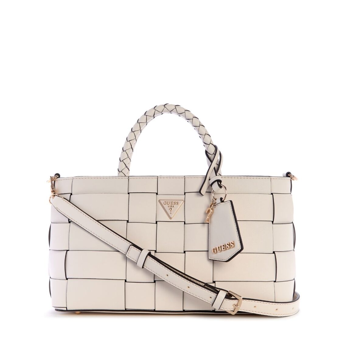 Guess Maylee Girlfriend Satchel - Off White