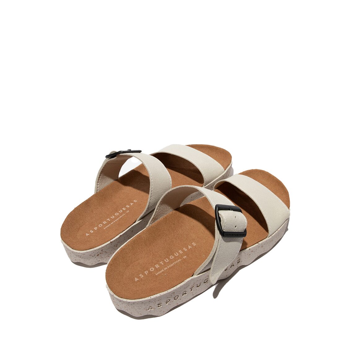 Asportugesas Coly 2Strap Eco Leather Sandal Off White