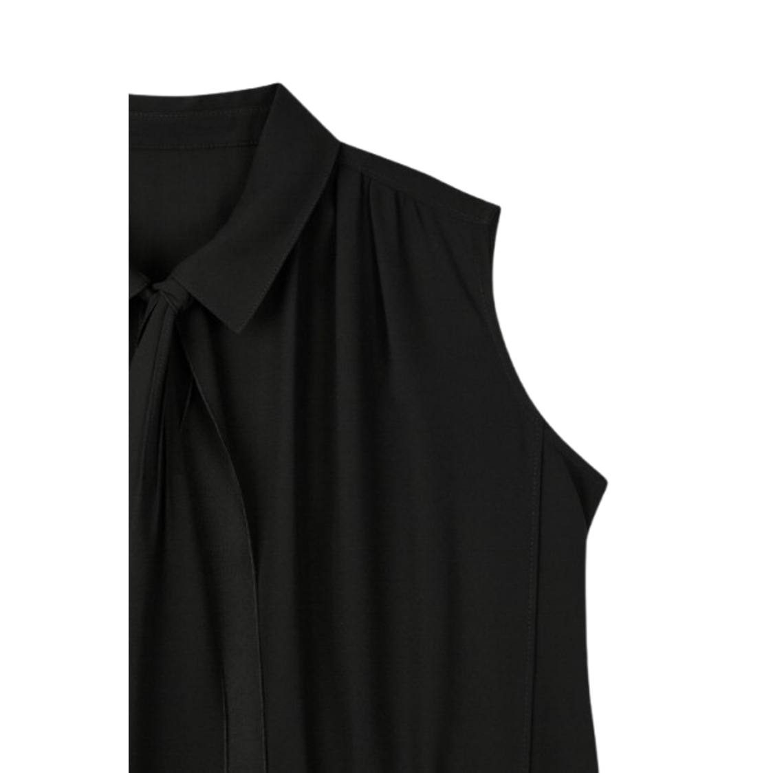 Voice Of Voices Lace Sleeveless Tie Dress Black