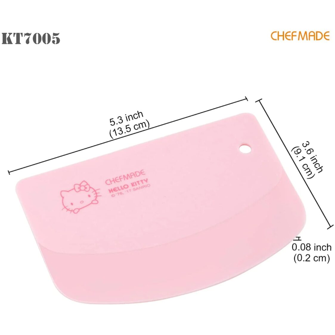 Chefmade Hello Kitty Plastic Dough Cutter And Scraper 1898CM-KT7005