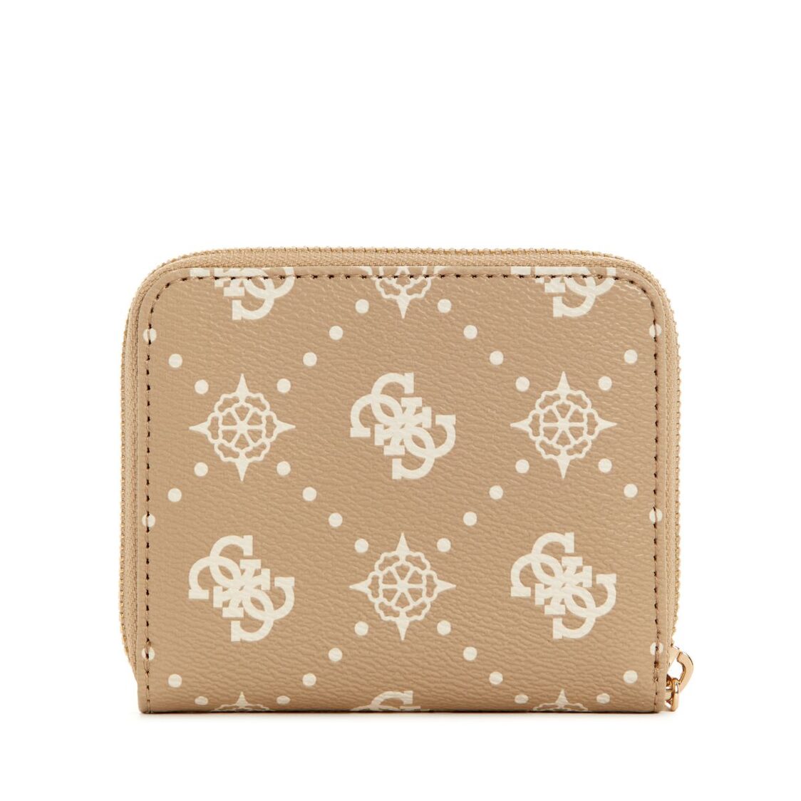 Guess Silia Slg Small Zip Around -Biscotti Logo