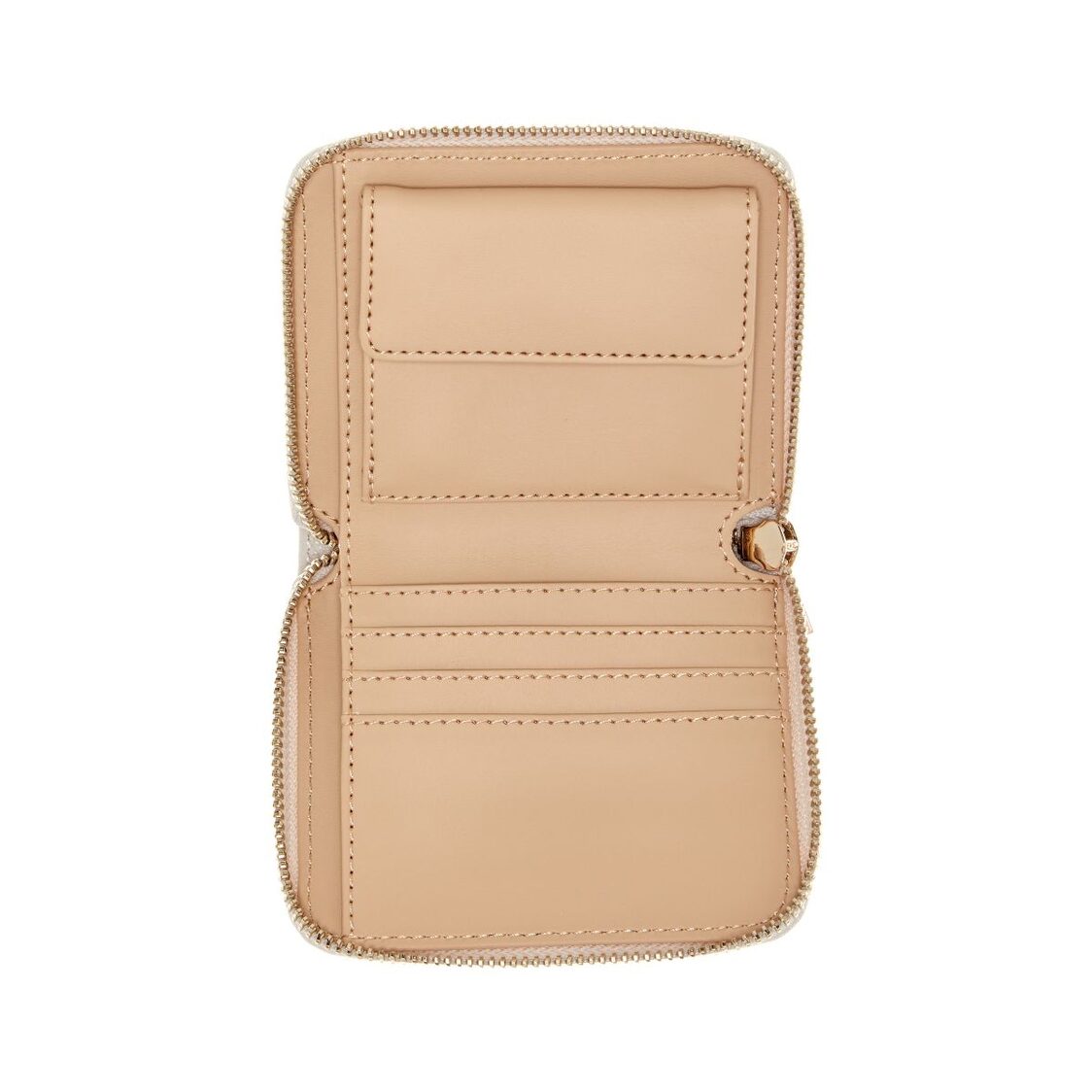 Guess Silia Slg Small Zip Around -Biscotti Logo