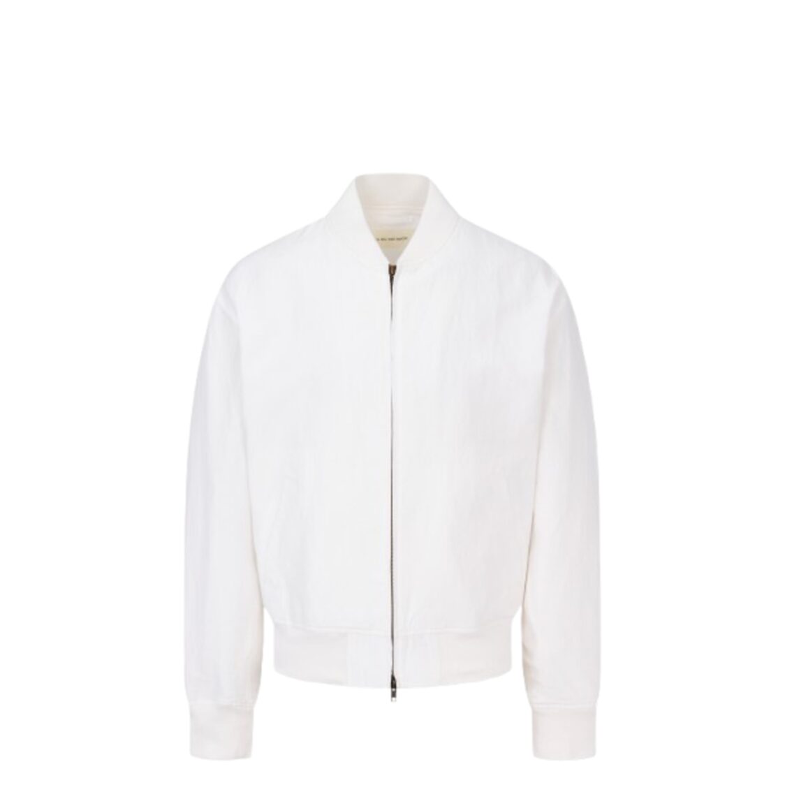 Man On The Boon Linen Lightweight Blouson White