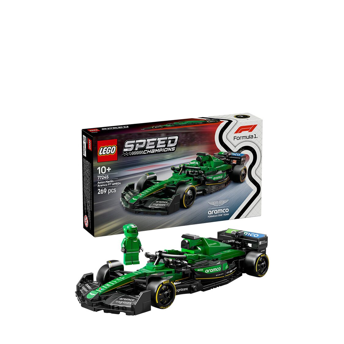 Lego Aston Martin Aramco F1® AMR24 Race Car 77245